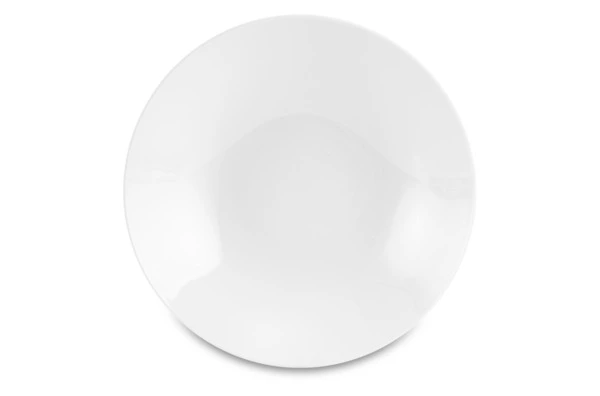 Тарелка суповая Narumi Белый декор 23 см, фарфор костяной