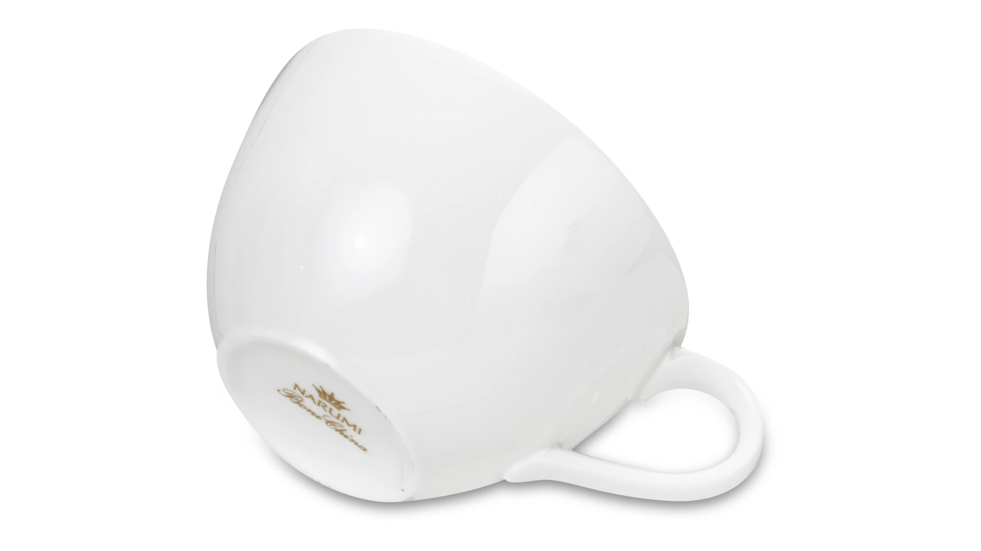 Чашка чайная Narumi Белый декор 280 мл, фарфор костяной