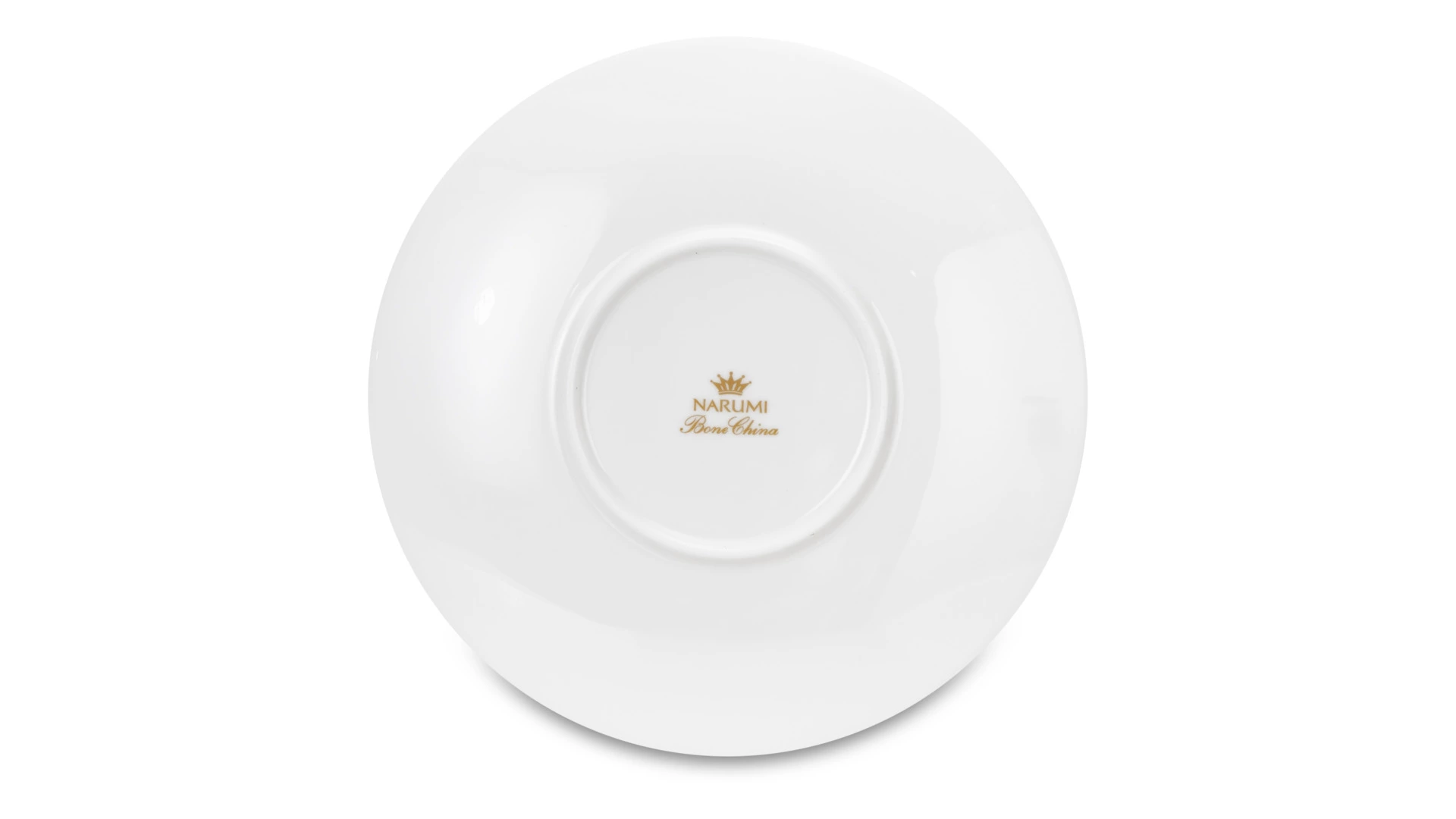 Тарелка пирожковая Narumi Белый декор 16 см, фарфор костяной