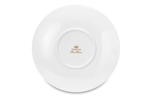 Тарелка пирожковая Narumi Белый декор 16 см, фарфор костяной