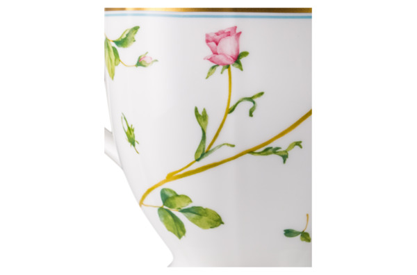 Чайник Narumi Цветущая Роза 960 мл, фарфор костяной