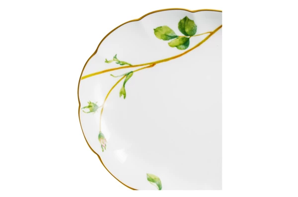 Блюдо овальное Narumi Цветущая Роза 23 см, фарфор костяной