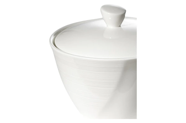 Сахарница Narumi Воздушный белый 340 мл, фарфор костяной