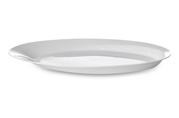 Блюдо овальное Narumi Воздушный белый 38 см, фарфор костяной