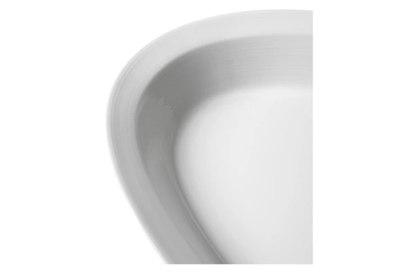 Блюдо овальное Narumi Воздушный белый 38 см, фарфор костяной