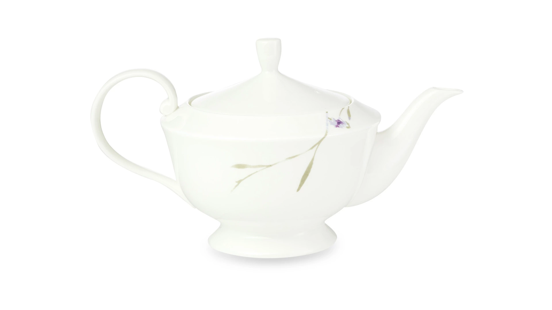 Чайник Narumi Ботаника 940 мл, фарфор костяной