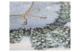 Скатерть прямоугольная Mix&Match Home Дед мороз и лесные друзья 160х300 см, гобелен, голубой
