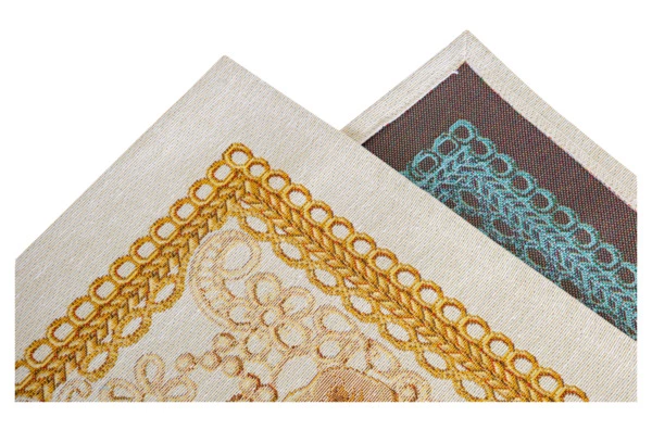 Дорожка для стола Mix&Match Home Золотые шары и свеча 44х140 см, гобелен, бежевый