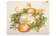 Скатерть прямоугольная Mix&Match Home Золотые шары и ягоды 140х180 см, гобелен, бежевый