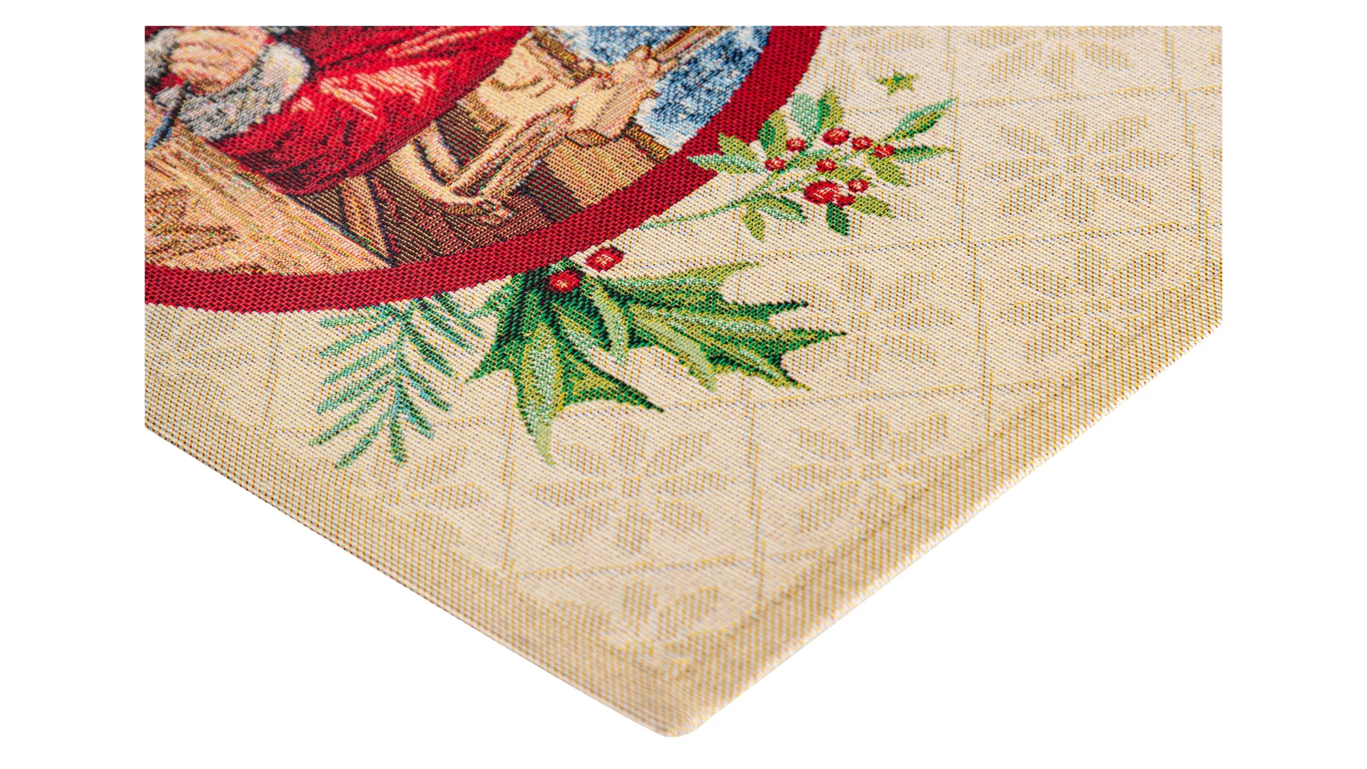 Дорожка для стола Mix&Match Home Мастерская подарков 44х140 см, гобелен, бежевый