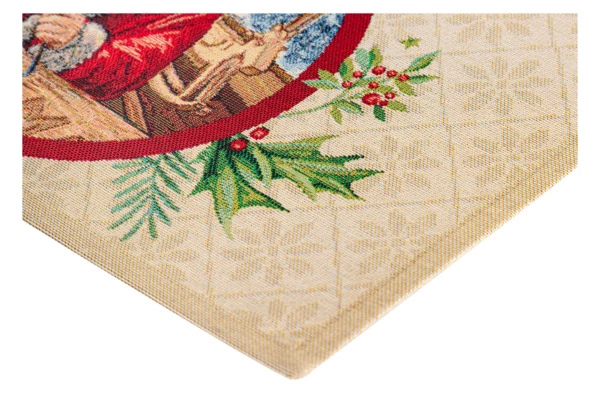 Дорожка для стола Mix&Match Home Мастерская подарков 44х140 см, гобелен, бежевый
