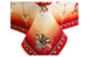 Скатерть прямоугольная Mix&Match Home Новогодние игрушки 140х260 см, гобелен, красный