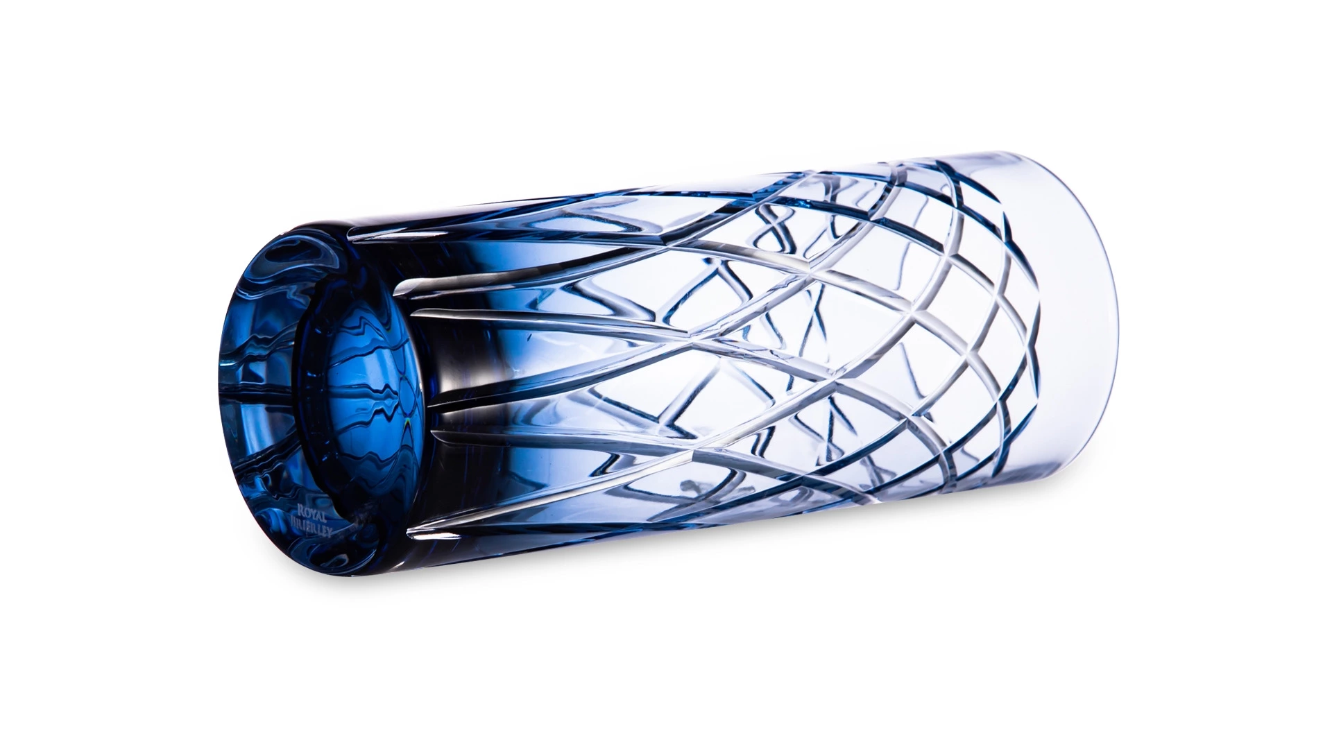 Стакан хайбол Royal Brierley Харрис 380 мл, хрусталь, голубой