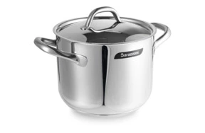 Кастрюля высокая с крышкой Barazzoni Chef line 4,6 л 20 см, сталь нержавеющая