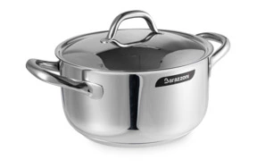 Кастрюля с крышкой Barazzoni Chef line 3,8 л 22 см, сталь нержавеющая