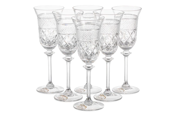 Набор фужеров для шампанского Cristal de Paris Новый Король Георг, 6 шт, хрусталь