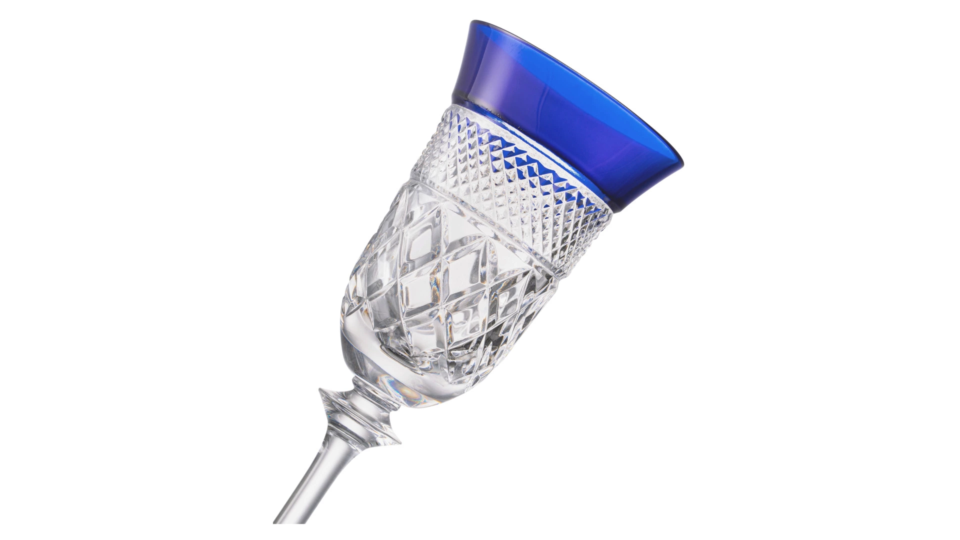 Набор фужеров для шампанского Cristal de Paris Новый Король Георг, 6 шт, хрусталь, 6 цветов