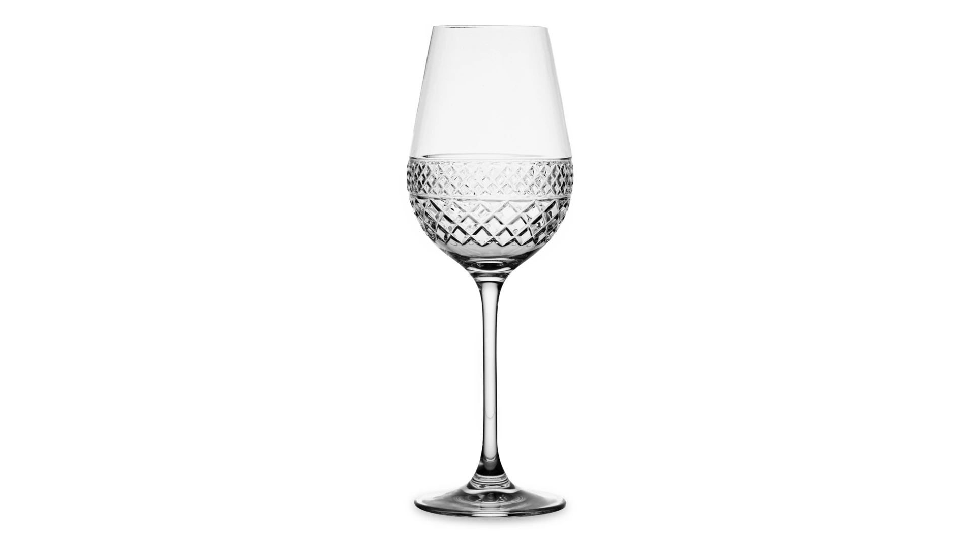 Набор бокалов для белого вина Cristal de Paris Король Георг 350 мл, 6 шт, хрусталь