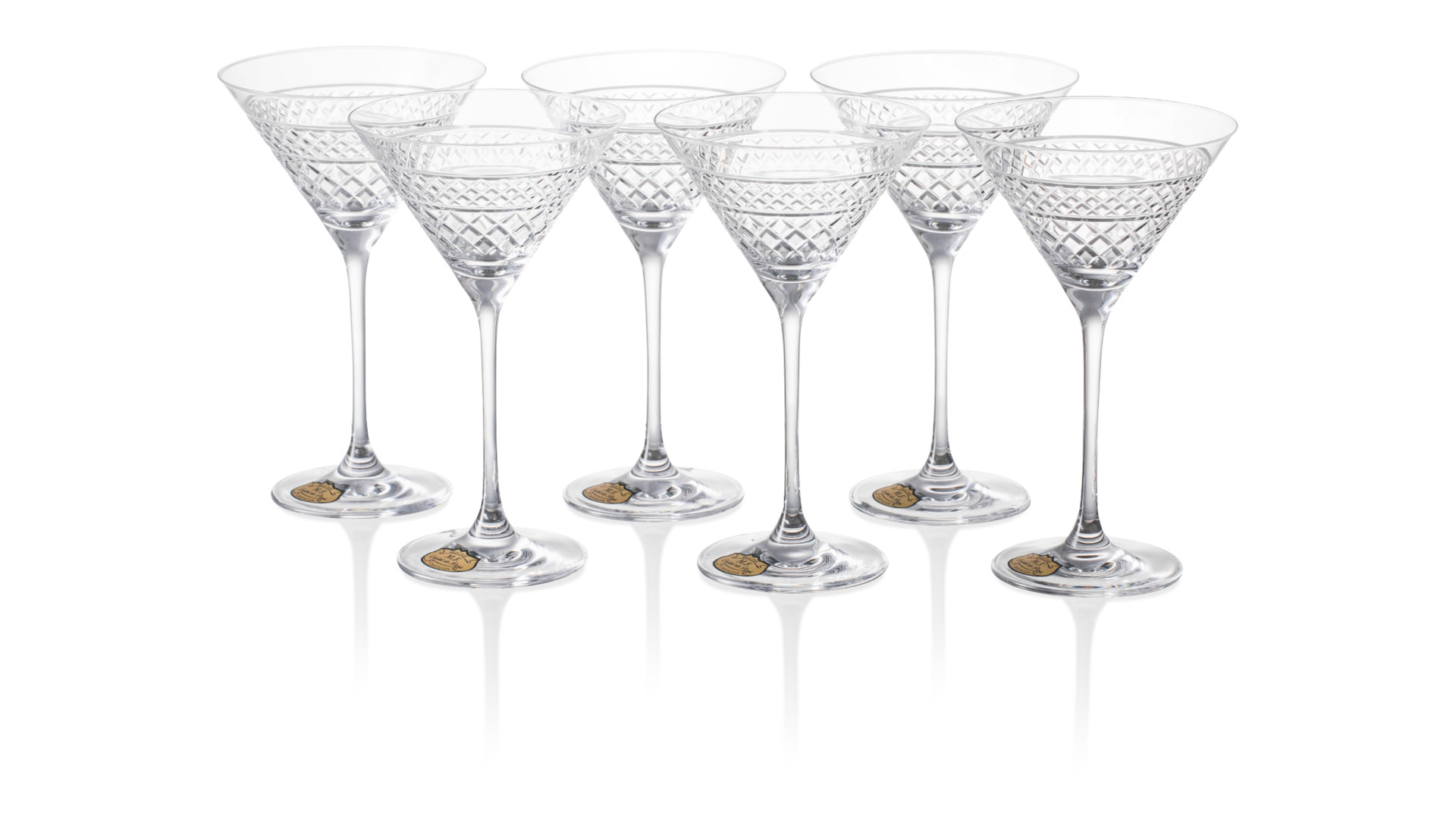 Набор бокалов для коктейля Cristal de Paris Король Георг 280 мл, 6 шт, хрусталь
