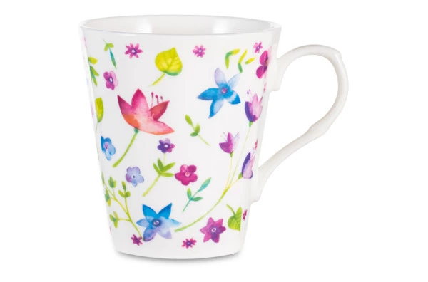 Кружка Just Mugs Heritage Страстоцвет 370 мл, фарфор костяной