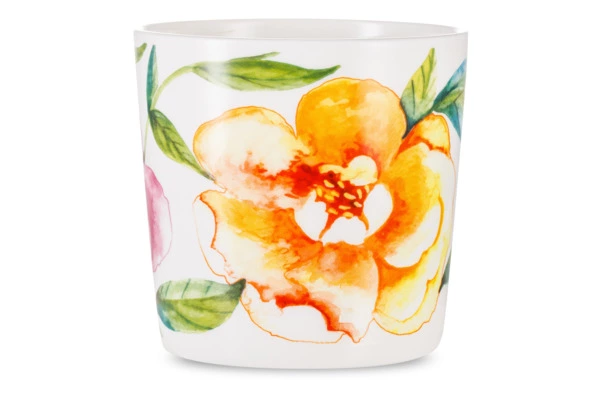 Кружка Just Mugs Dorset Дикие розы Шиповник желтый 400 мл, фарфор костяной