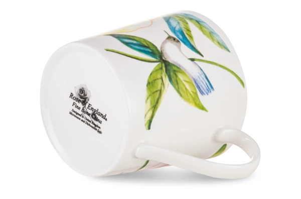 Кружка Just Mugs Dorset Дикие розы Шиповник желтый 400 мл, фарфор костяной