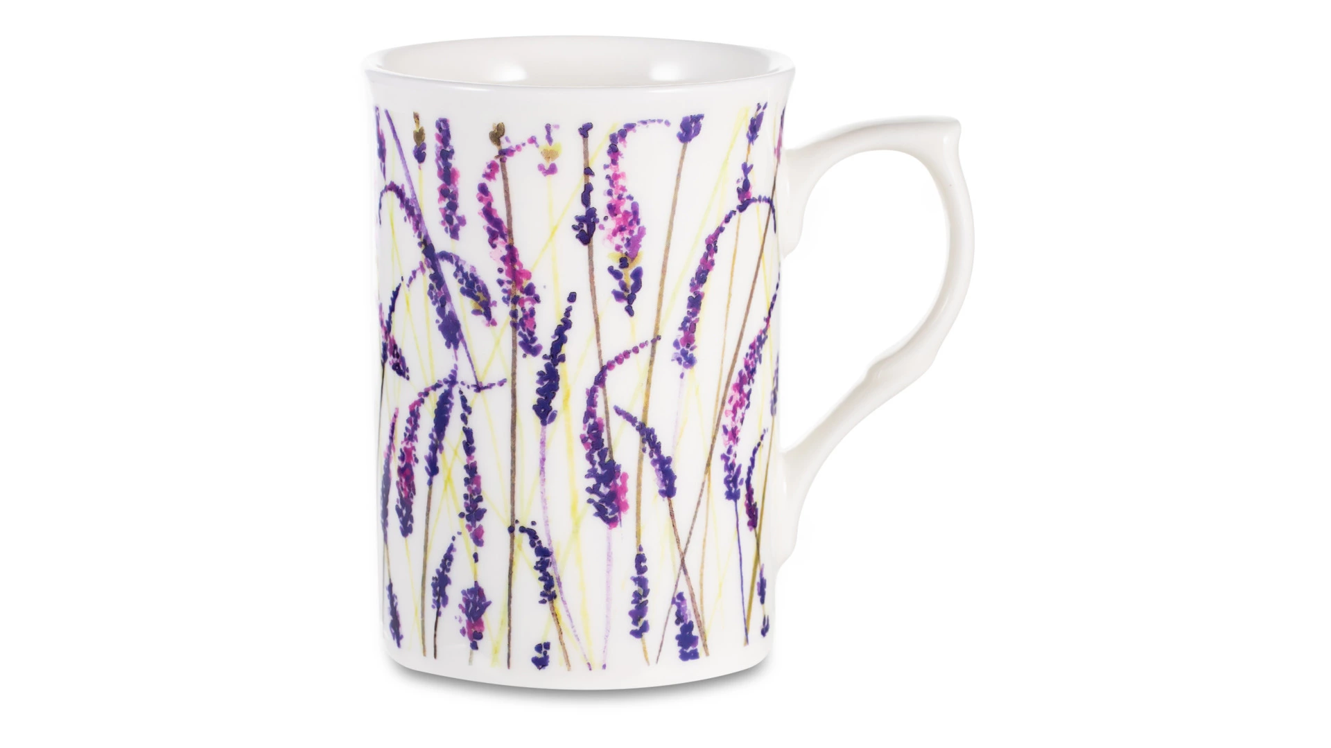Кружка Just Mugs Buxton Лаванда 325 мл, фарфор костяной