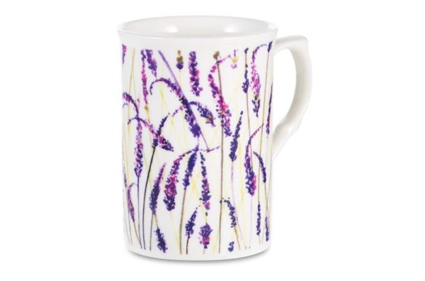 Кружка Just Mugs Buxton Лаванда 325 мл, фарфор костяной