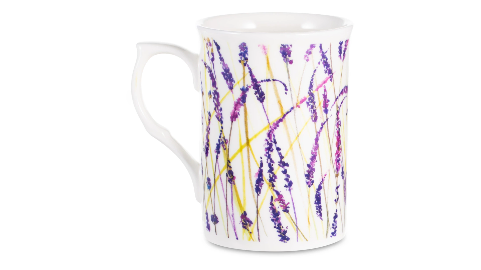 Кружка Just Mugs Buxton Лаванда 325 мл, фарфор костяной