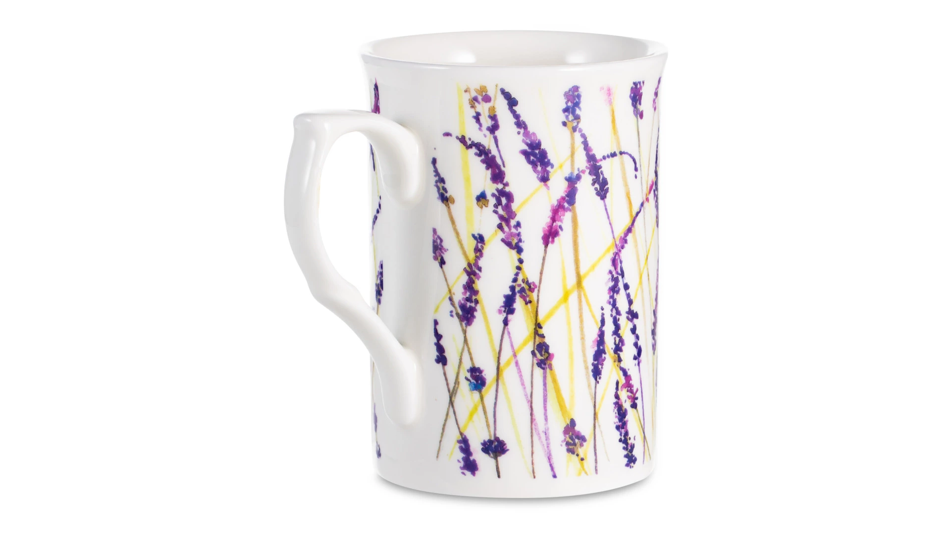 Кружка Just Mugs Buxton Лаванда 325 мл, фарфор костяной