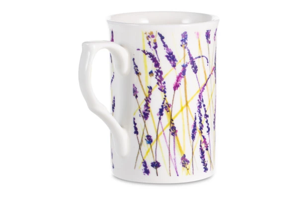 Кружка Just Mugs Buxton Лаванда 325 мл, фарфор костяной