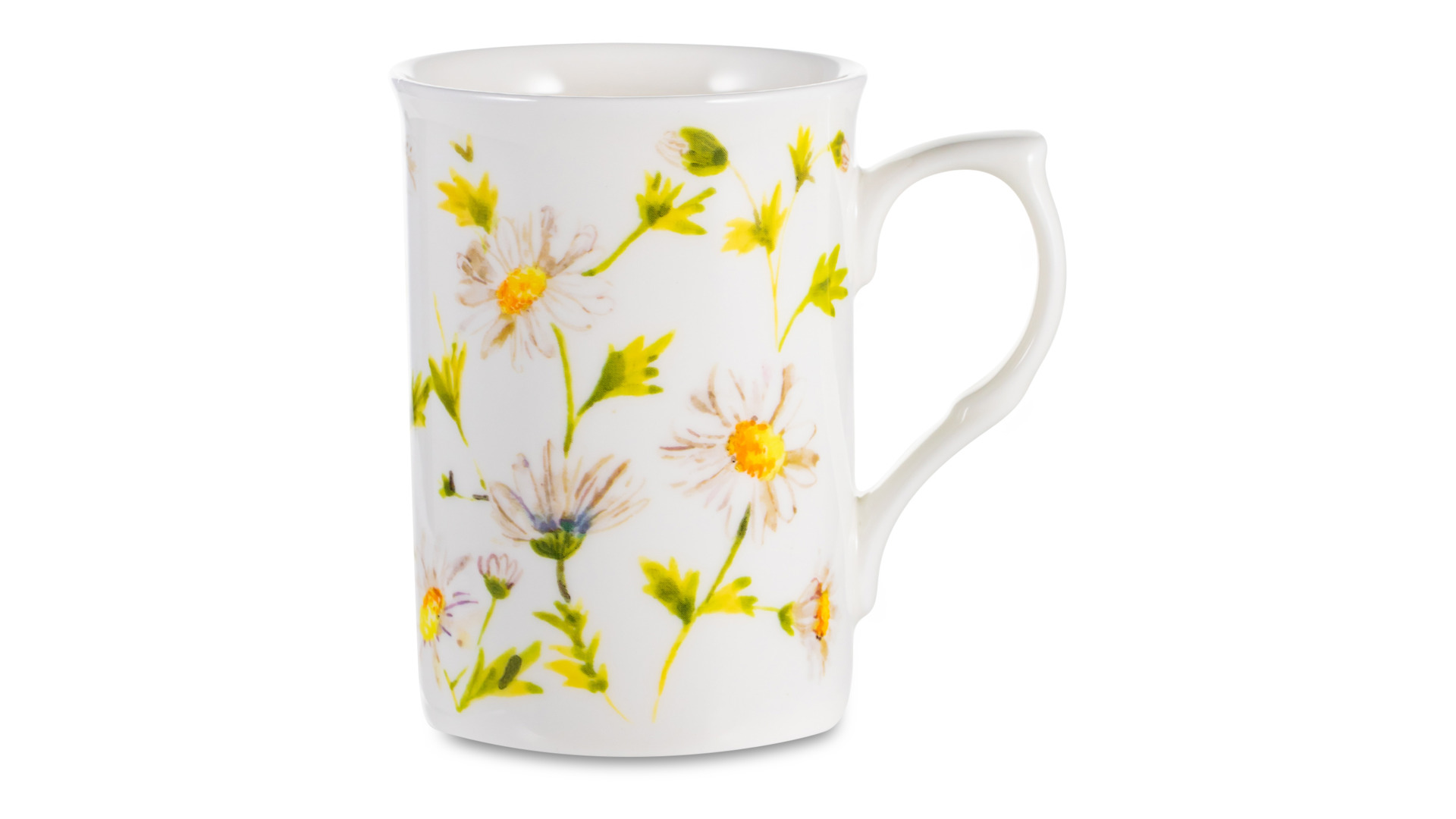 Кружка Just Mugs Buxton Ромашки 325 мл, фарфор костяной