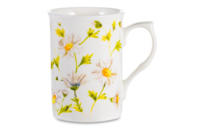 Кружка Just Mugs Buxton Ромашки 325 мл, фарфор костяной