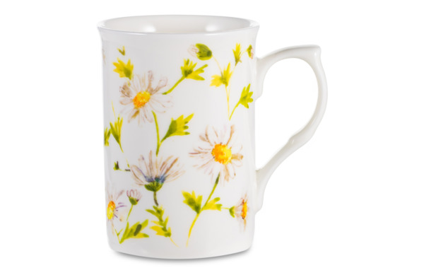 Кружка Just Mugs Buxton Ромашки 325 мл, фарфор костяной