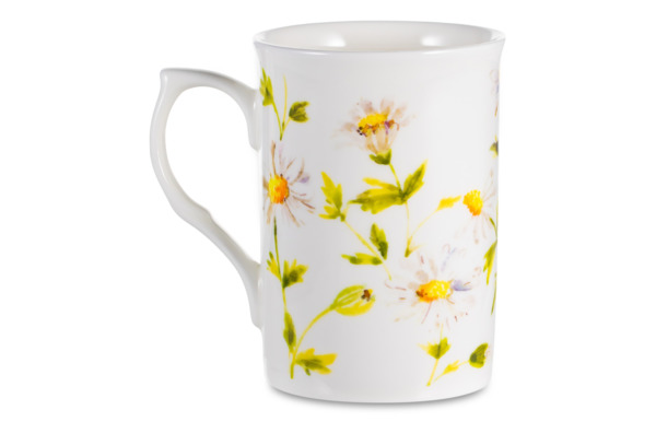 Кружка Just Mugs Buxton Ромашки 325 мл, фарфор костяной