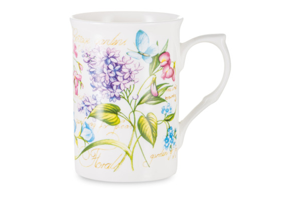 Кружка Just Mugs Buxton Аннабель Сирень 325 мл, фарфор костяной