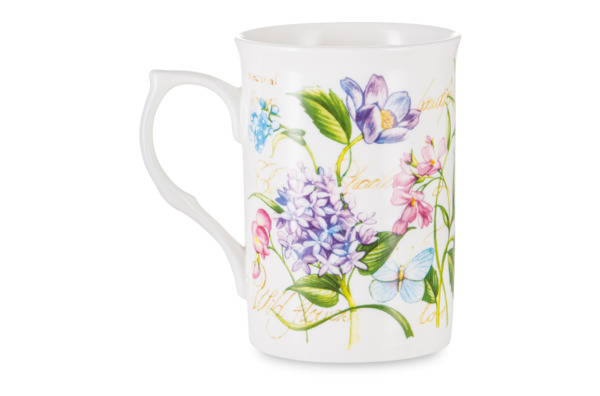 Кружка Just Mugs Buxton Аннабель Сирень 325 мл, фарфор костяной