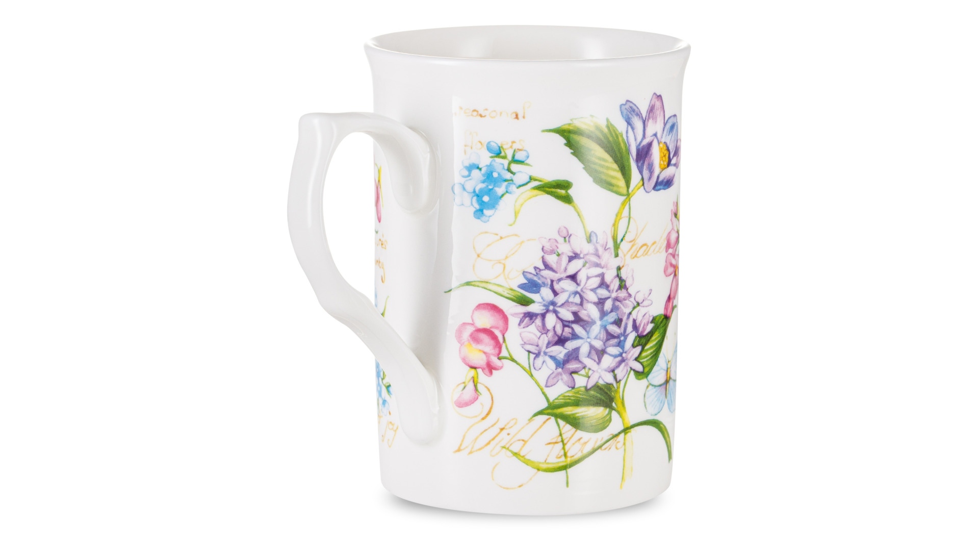 Кружка Just Mugs Buxton Аннабель Сирень 325 мл, фарфор костяной