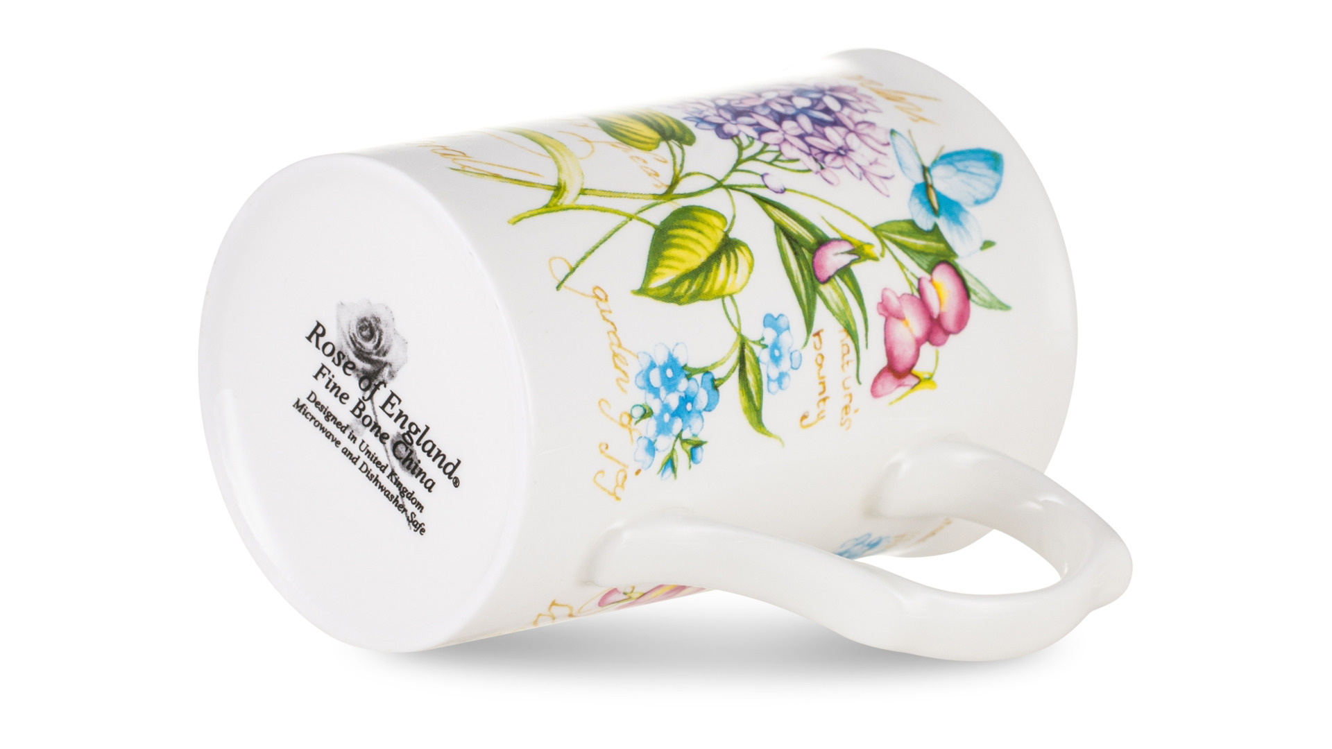 Кружка Just Mugs Buxton Аннабель Сирень 325 мл, фарфор костяной