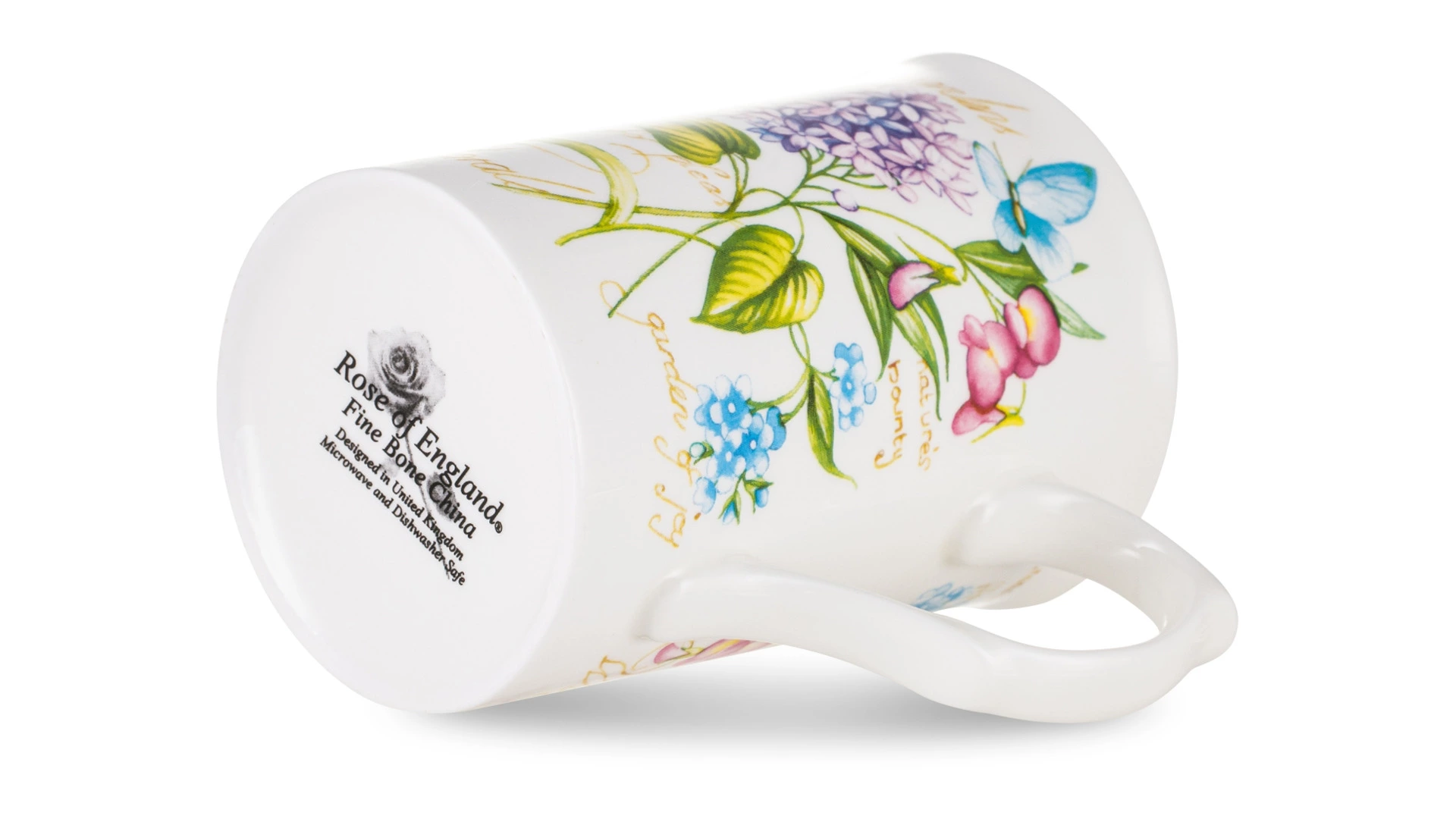 Кружка Just Mugs Buxton Аннабель Сирень 325 мл, фарфор костяной