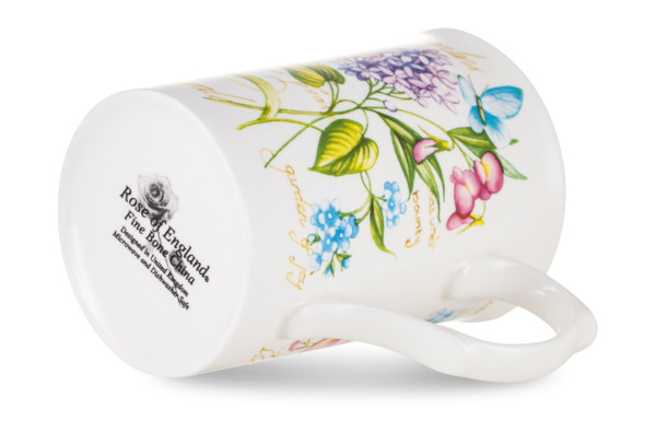 Кружка Just Mugs Buxton Аннабель Сирень 325 мл, фарфор костяной