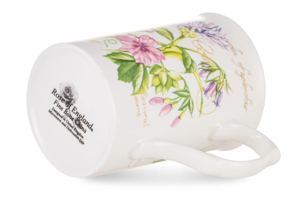 Кружка Just Mugs Buxton Аннабель Чертополох 325 мл, фарфор костяной
