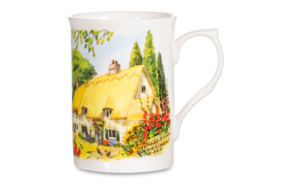 Кружка Just Mugs Buxton Деревушка Шотландская 325 мл, фарфор костяной