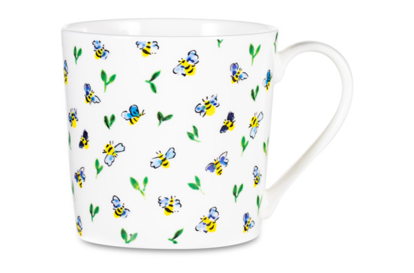 Кружка Just Mugs Dorset Милые жучки Пчелки 400 мл, фарфор костяной