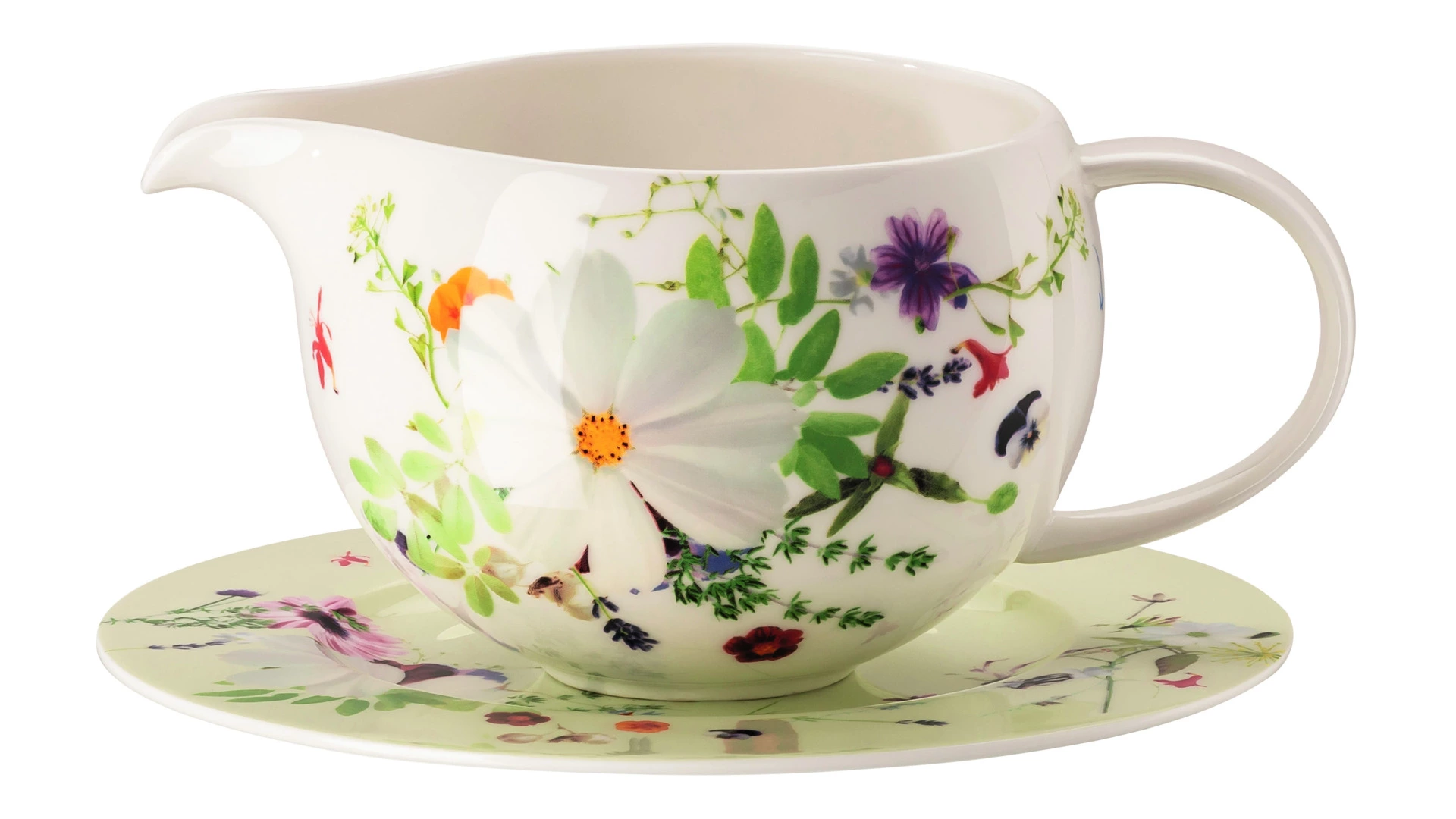 Соусник с подставкой Rosenthal Горный воздух 550 мл, фарфор костяной