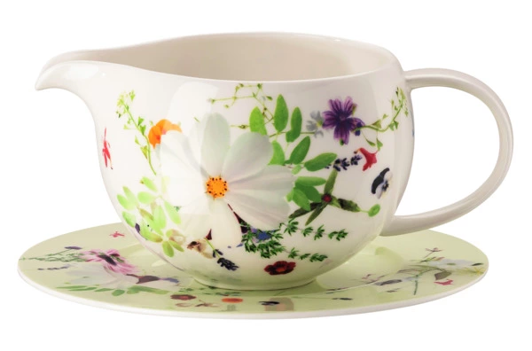 Соусник с подставкой Rosenthal Горный воздух 550 мл, фарфор костяной
