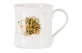 Кружка Just Mugs Devon Дикая жизнь Еж 412 мл, фарфор костяной