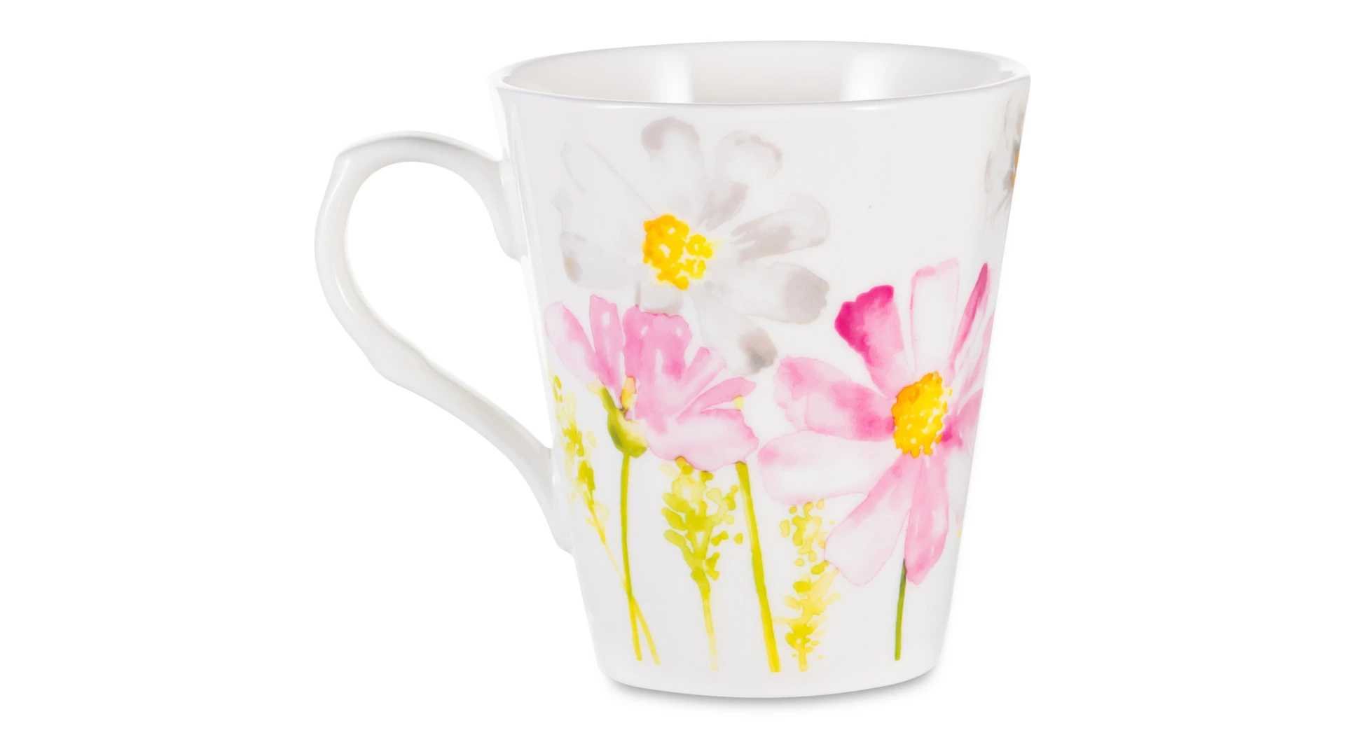 Кружка Just Mugs Heritage Идеальный сад Ромашки 370 мл, фарфор костяной