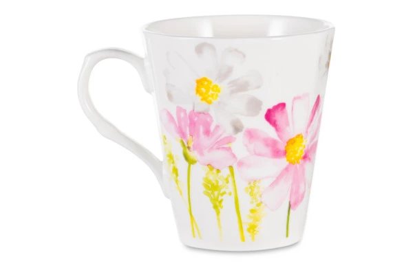 Кружка Just Mugs Heritage Идеальный сад Ромашки 370 мл, фарфор костяной