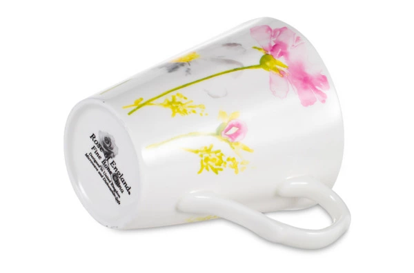 Кружка Just Mugs Heritage Идеальный сад Ромашки 370 мл, фарфор костяной